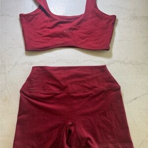 Red Form Cloud Shorts